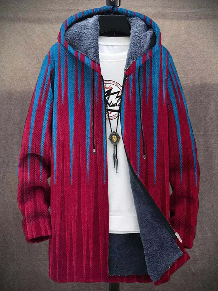 Shane | Kunst Mode Cardigan mit Kapuze und langen Ärmeln
