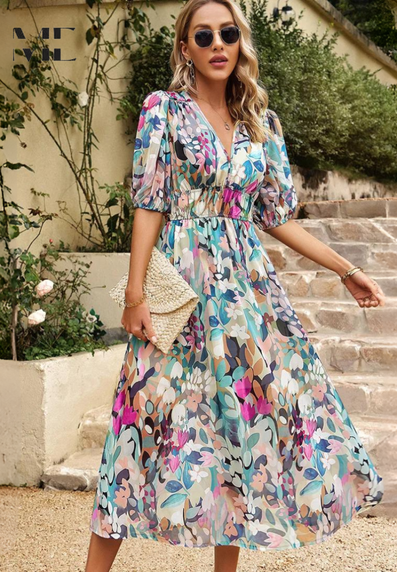 Danielle | Luxus Zeitlose Midi Kleid (Fast ausverkauft) für Damen