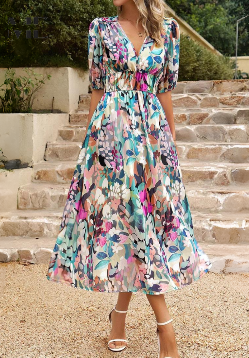 Danielle | Luxus Zeitlose Midi Kleid (Fast ausverkauft) für Damen
