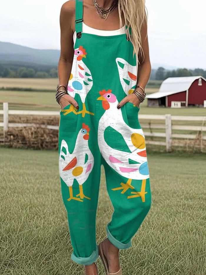Damen Jumpsuit | Vintage Blumenmuster für mühelosen Stil und Komfort
