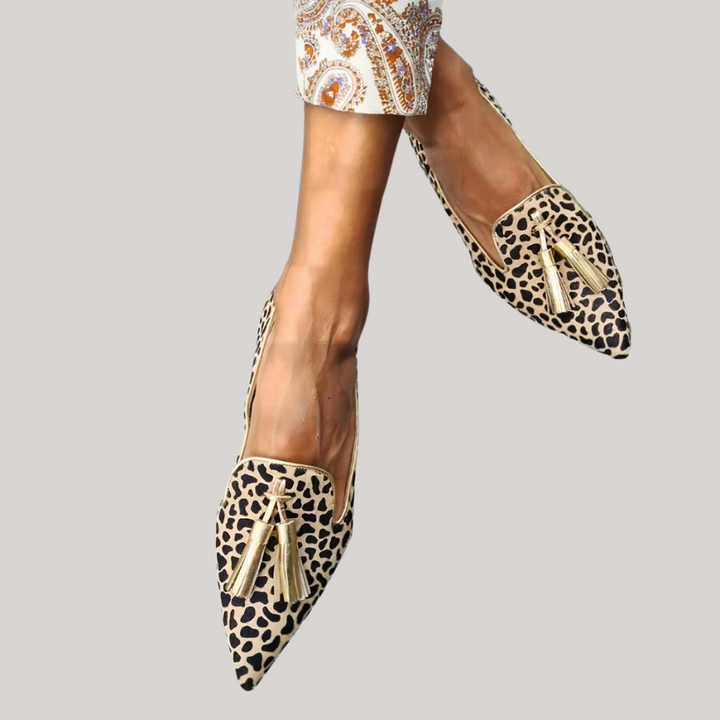Leopard | Damen Mokassin Schuhe