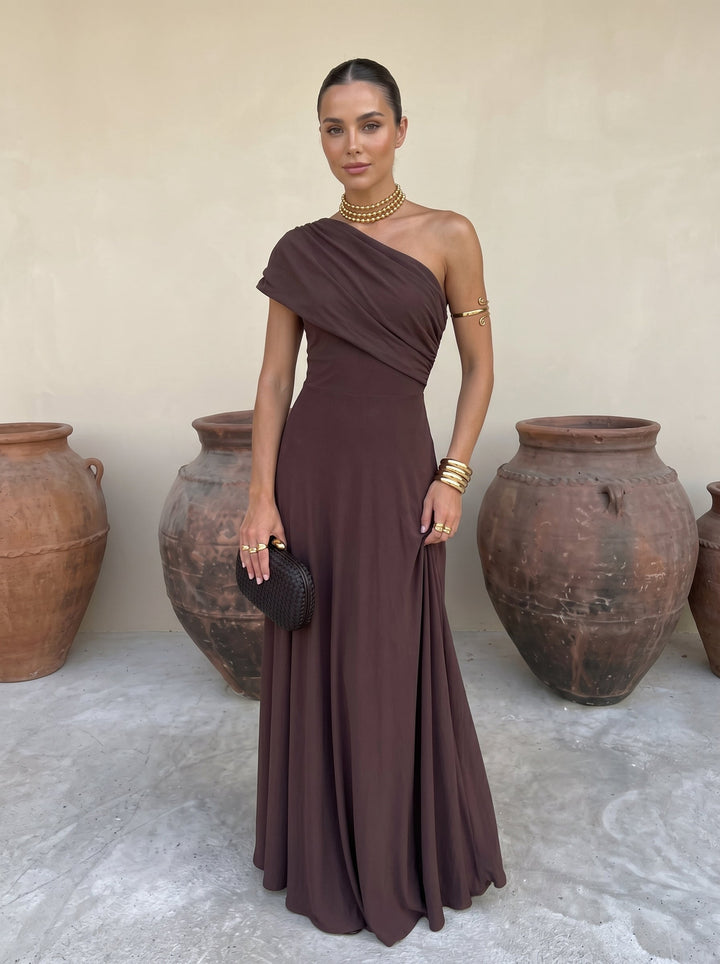 Serena | Damen Maxi Off-Shoulder Kleid