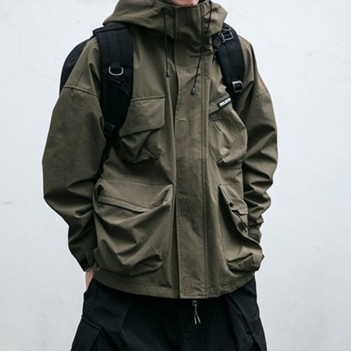 Hans | Technische Jacke mit Kapuze und langen Ärmeln