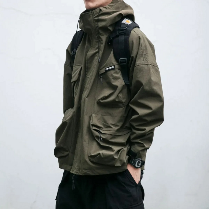 Hans | Technische Jacke mit Kapuze und langen Ärmeln