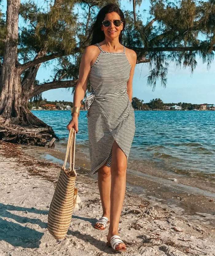 Bethanie Gestreiftes Midikleid | Mühelos stilvoll für Damen