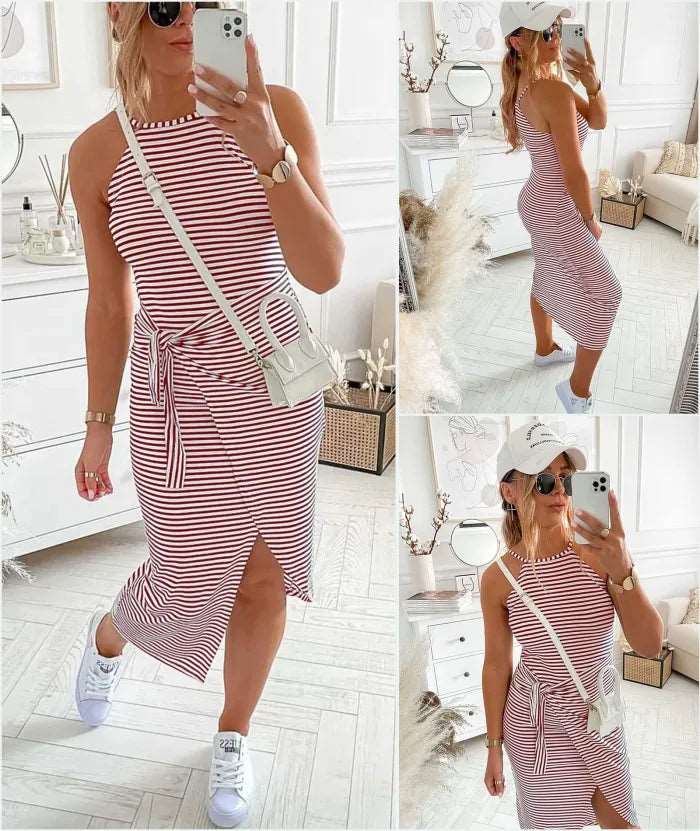 Bethanie Gestreiftes Midikleid | Mühelos stilvoll für Damen