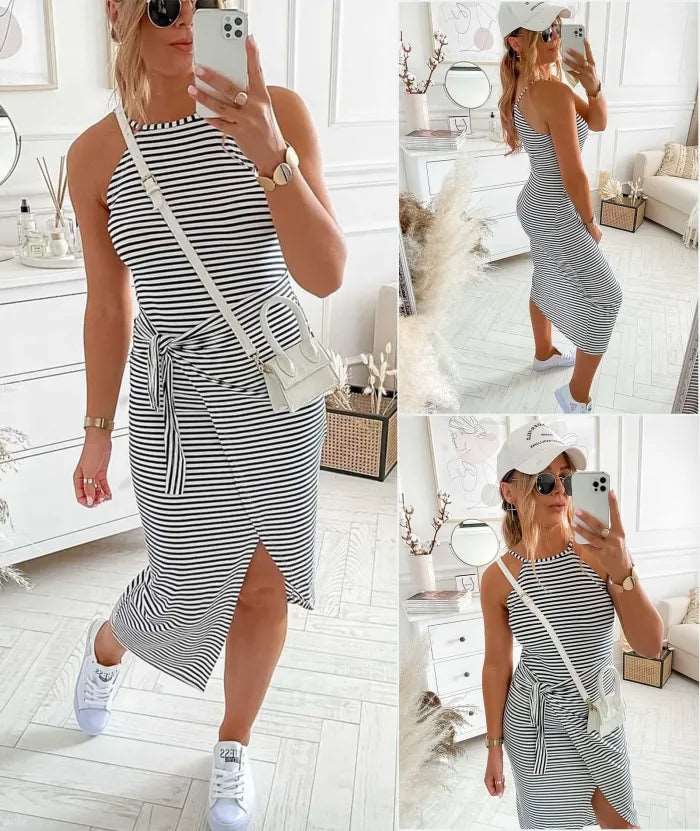 Bethanie Gestreiftes Midikleid | Mühelos stilvoll für Damen