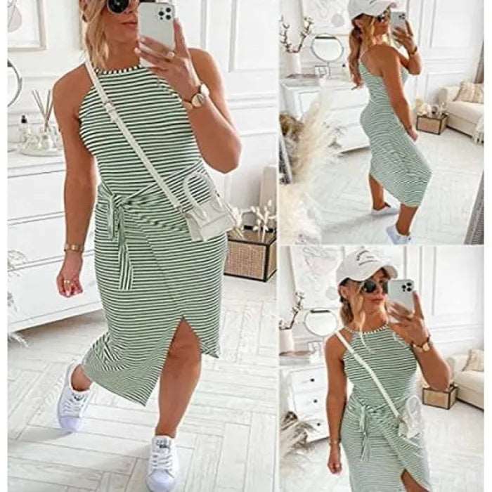 Bethanie Gestreiftes Midikleid | Mühelos stilvoll für Damen