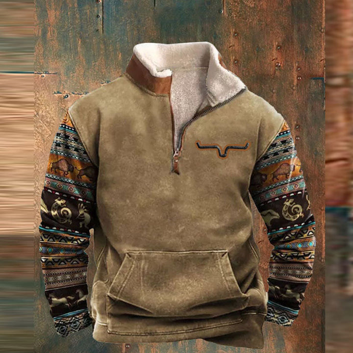Fred | Wärmender Pullover für Herren mit Reißverschluss