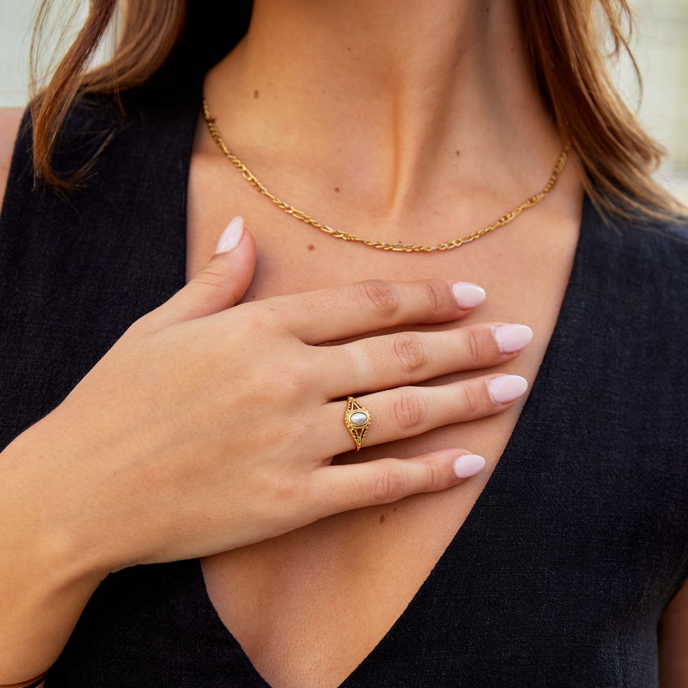 Aitana | Vintage Perlenring