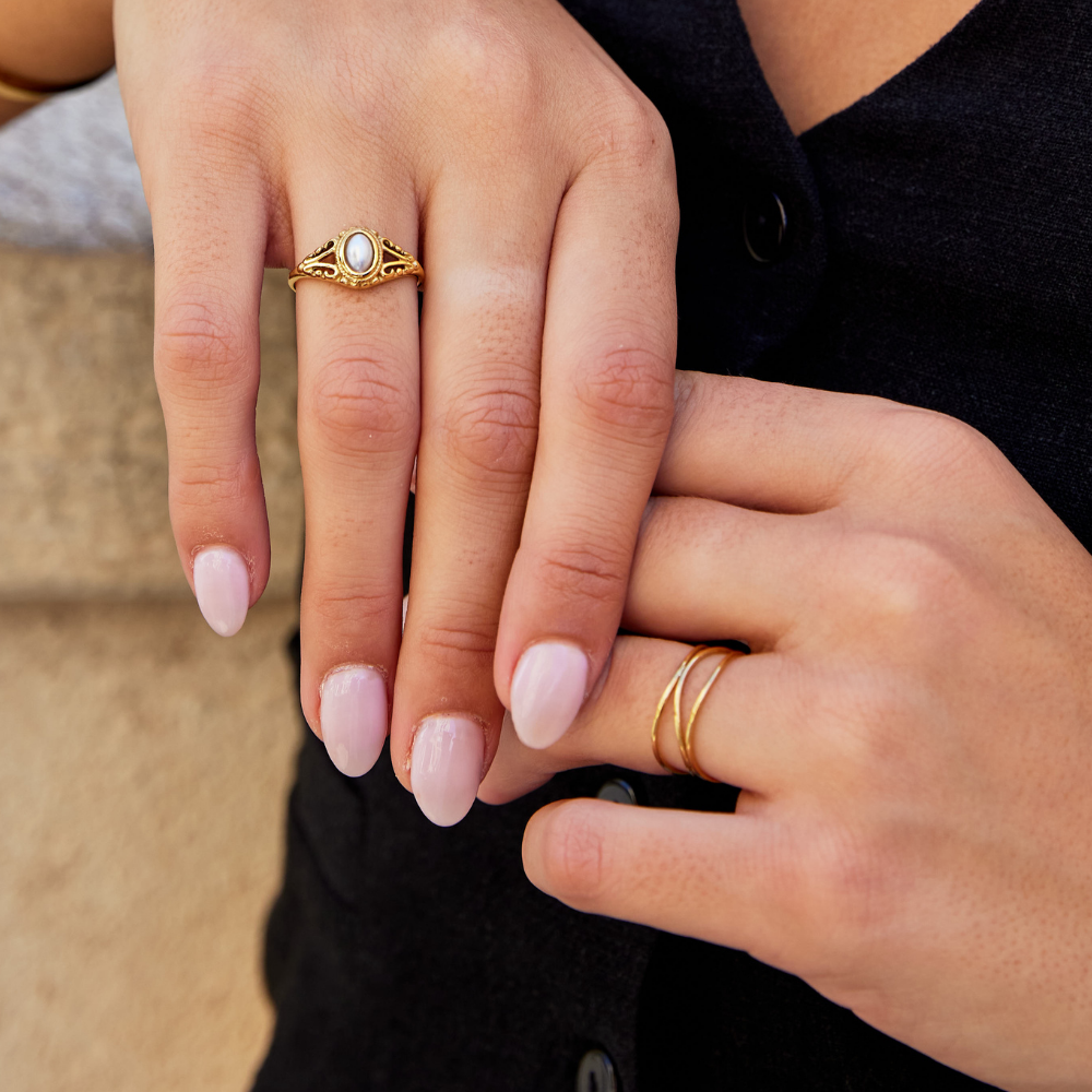 Aitana | Vintage Perlenring