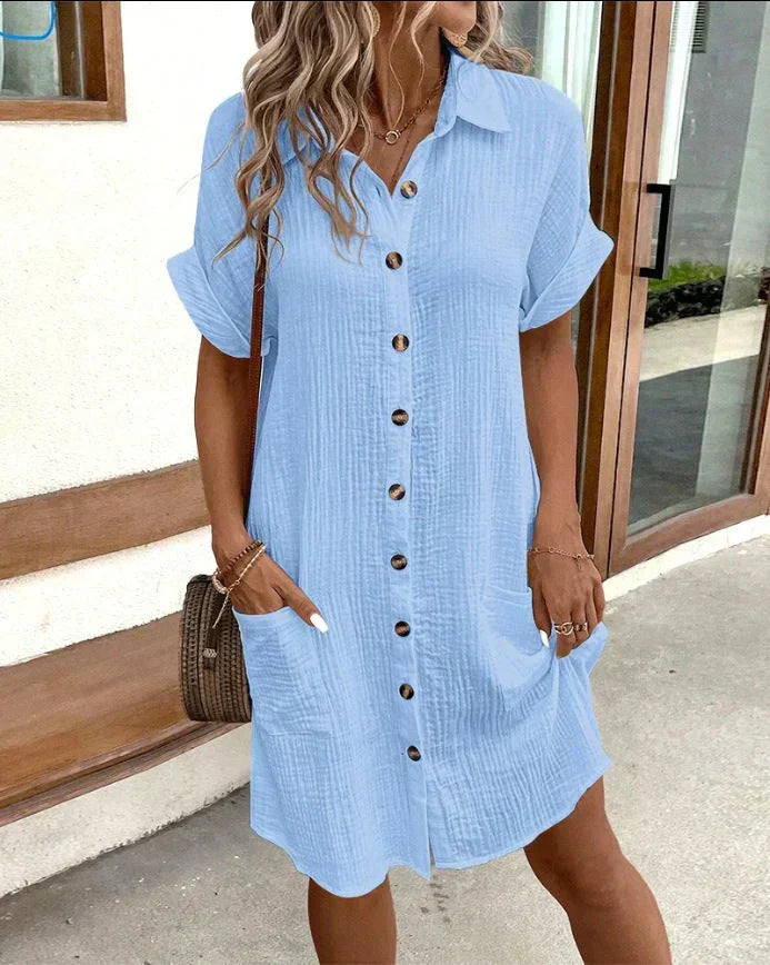Beatrice | Stilvolles Polo-Kleid mit langen Ärmeln