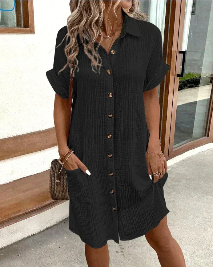 Beatrice | Stilvolles Polo-Kleid mit langen Ärmeln