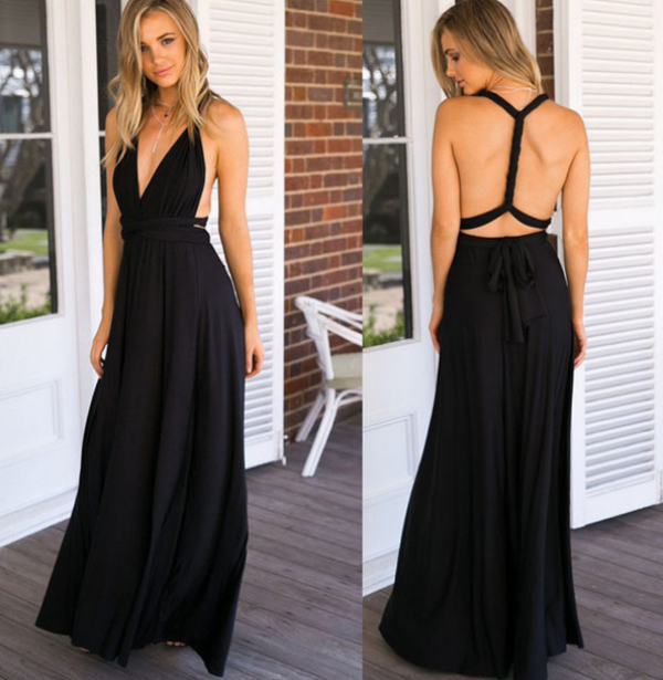 a-Lot | Vielseitiges Wickelkleid für Damen mit Wasserfallausschnitt