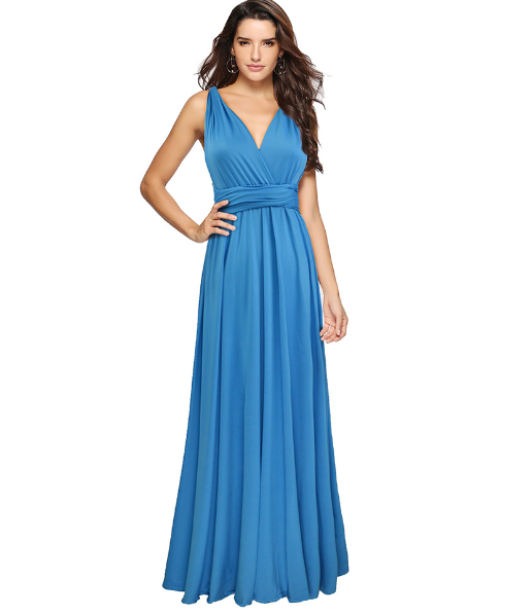 a-Lot | Vielseitiges Wickelkleid für Damen mit Wasserfallausschnitt