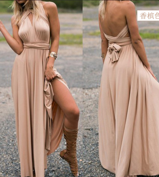 a-Lot | Vielseitiges Wickelkleid für Damen mit Wasserfallausschnitt