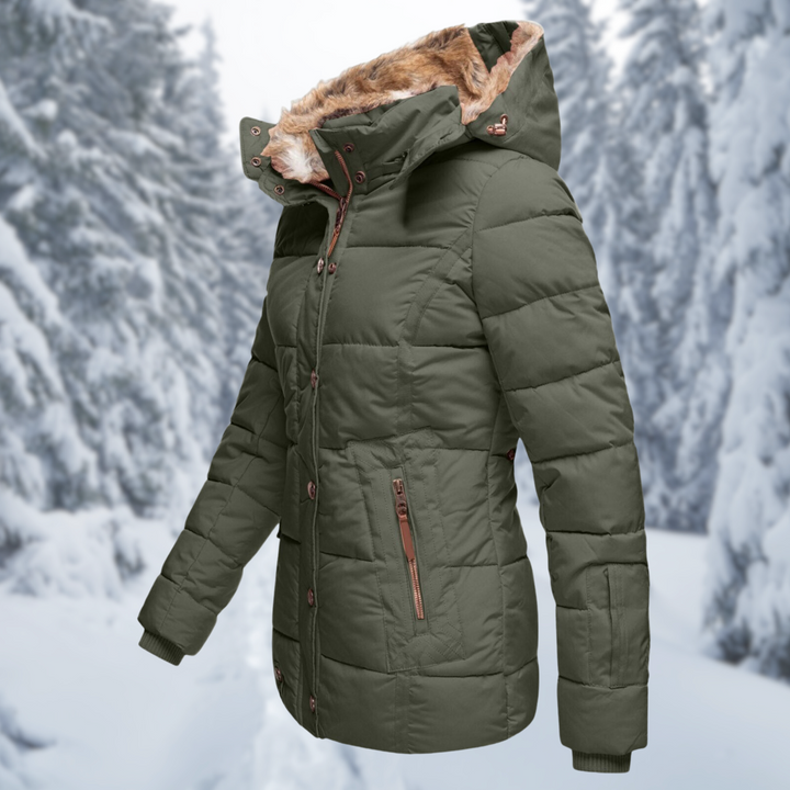 Damenjacke mit Taschen und Kapuze
