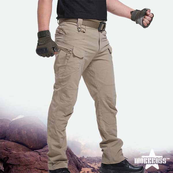 WORKBOSS Taktische Hose für Männer für Herren mit geradem Bein und mittlerem Bund