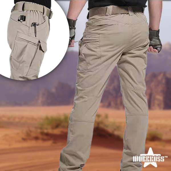WORKBOSS Taktische Hose für Männer für Herren mit geradem Bein und mittlerem Bund