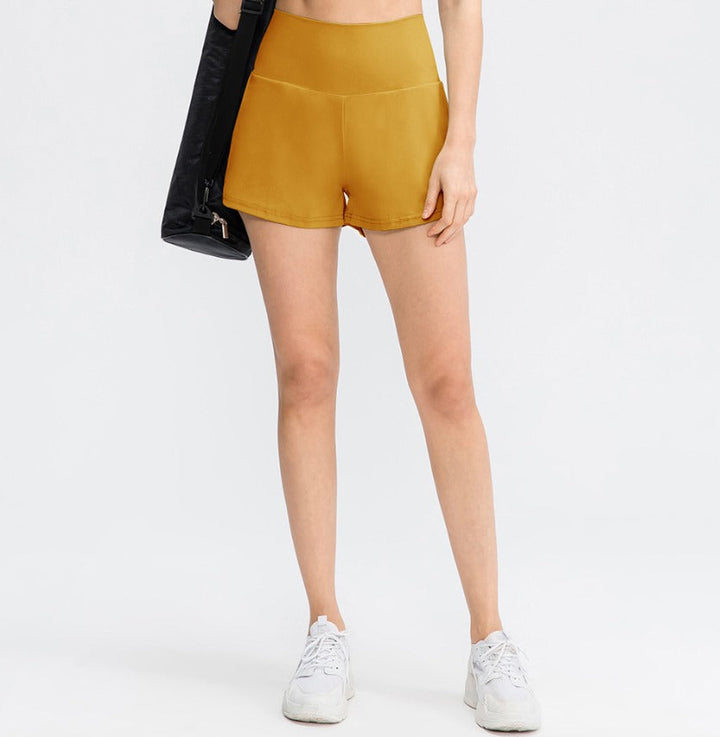 Luigia | 2 in 1 Yoga Shorts für Damen mit Hoher Taille und schmaler Passform