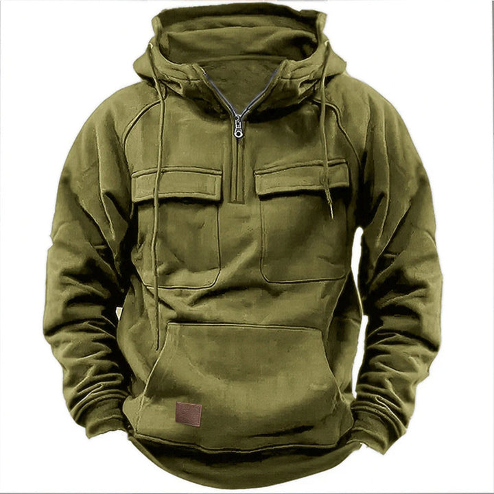 David | Leistungsstarker taktischer Hoodie für Herren mit Kapuze und langen Ärmeln