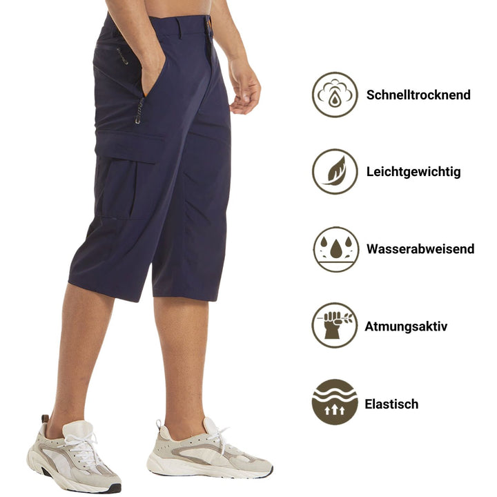 Wade | Schnell trocknende Cargo-Shorts für Herren mit geradem Bein