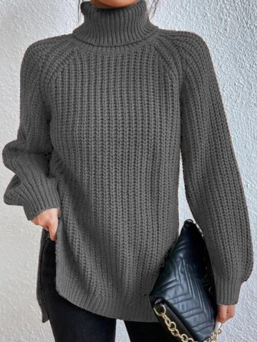 Elena | Damen Rollkragenpullover mit langen Ärmeln