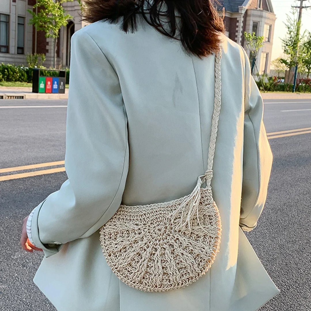 Eirinora | Gehäkelte Schultertasche im Bohemian-Stil für Damen
