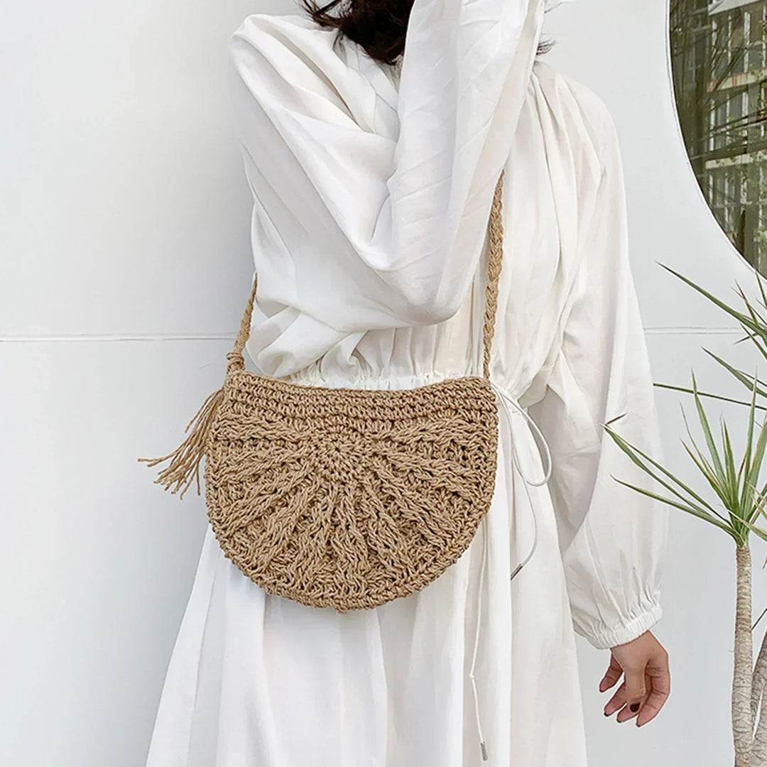 Eirinora | Gehäkelte Schultertasche im Bohemian-Stil für Damen