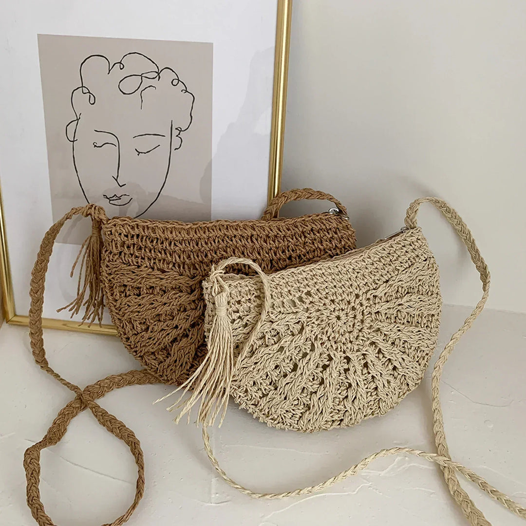 Eirinora | Gehäkelte Schultertasche im Bohemian-Stil für Damen