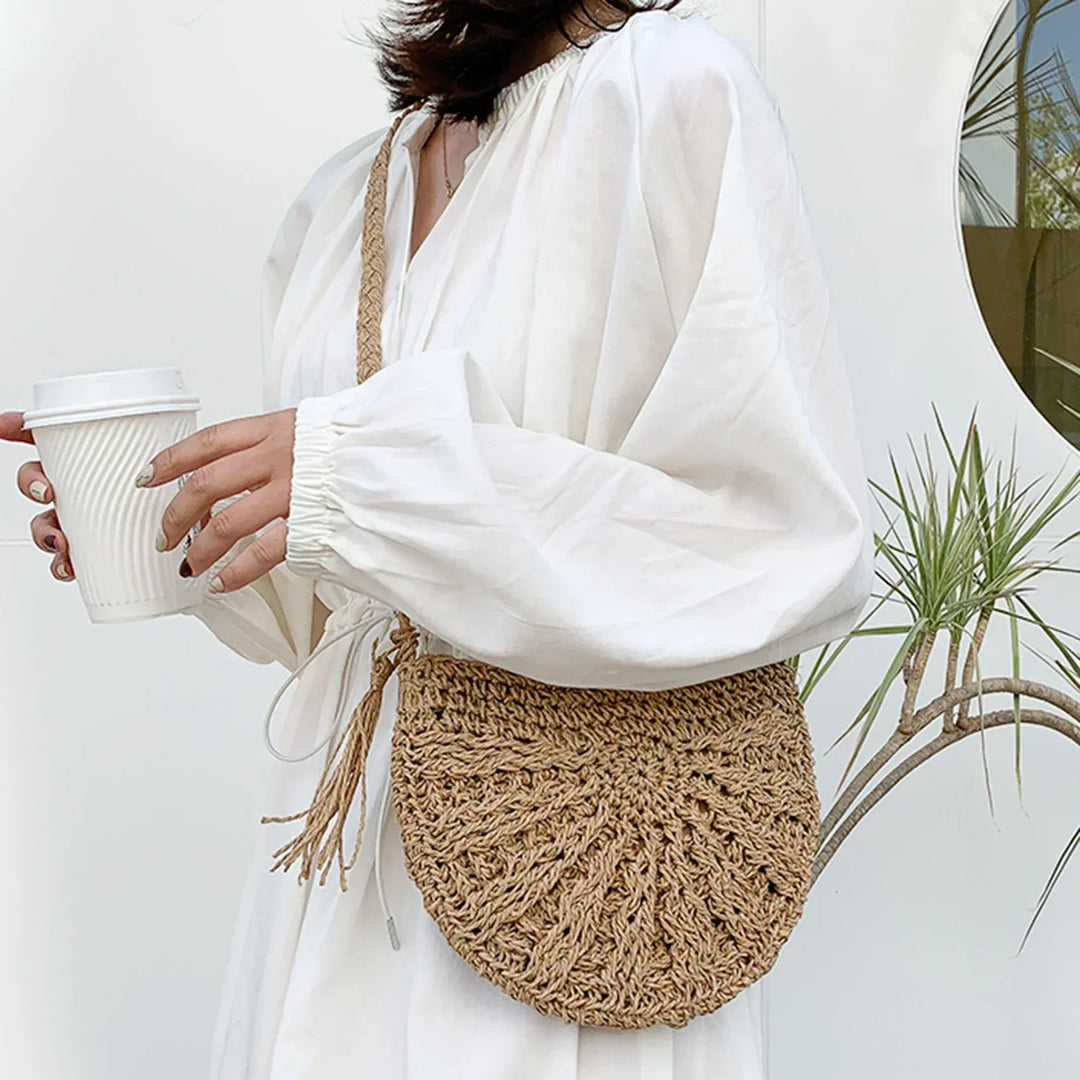 Eirinora | Gehäkelte Schultertasche im Bohemian-Stil für Damen