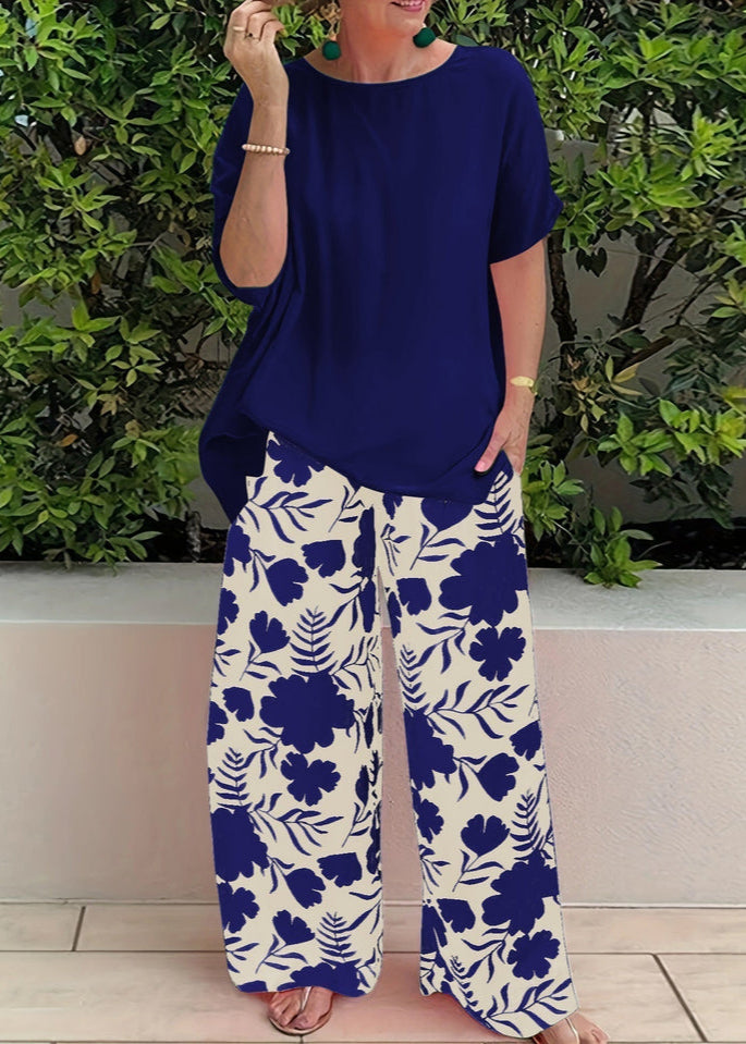 Lina | Stilvolles Zweiteiliges Set für Damen mit Blumenmuster