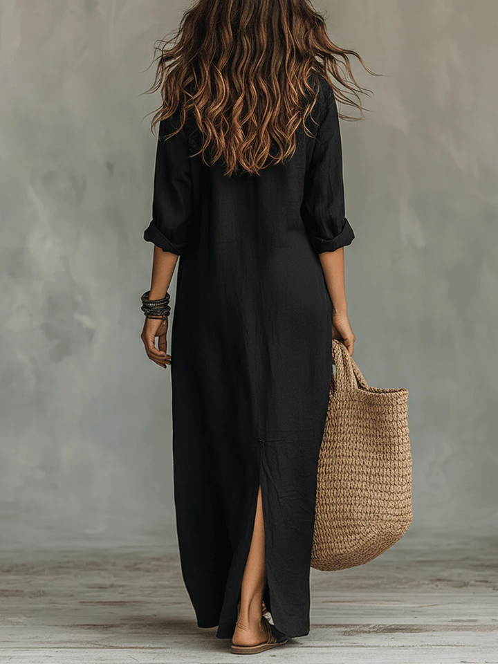 WILLOW | Müheloses Maxikleid für Damen mit schmeichelhaftem Schnitt für vielseitige Alltagslooks