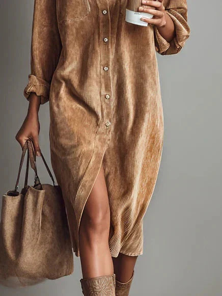 Kai | Elegantes Midikleid für Damen mit langen Ärmeln