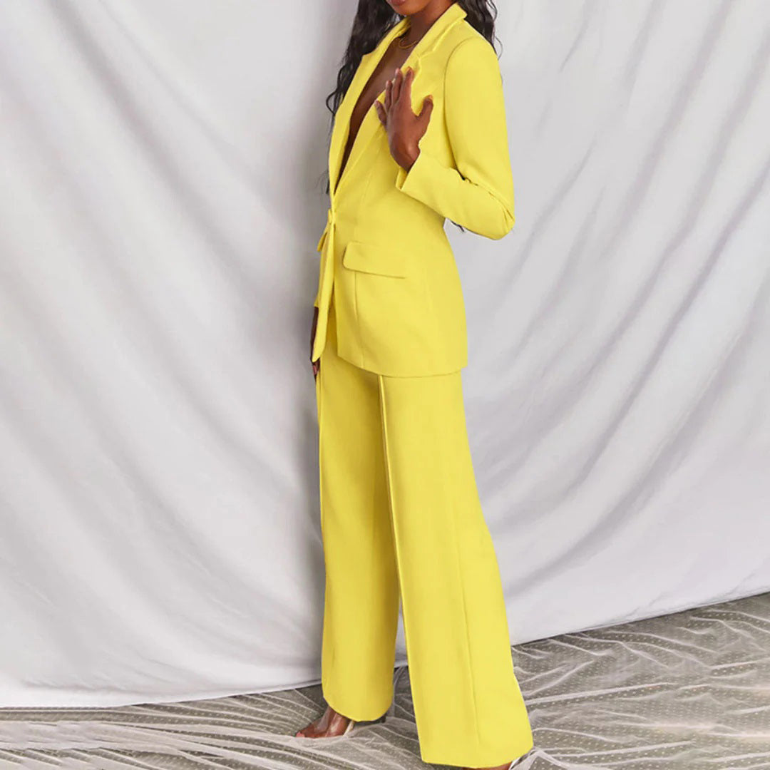 Lucia | Elegantes Set aus Blazer und Hose für Damen mit weiter Passform