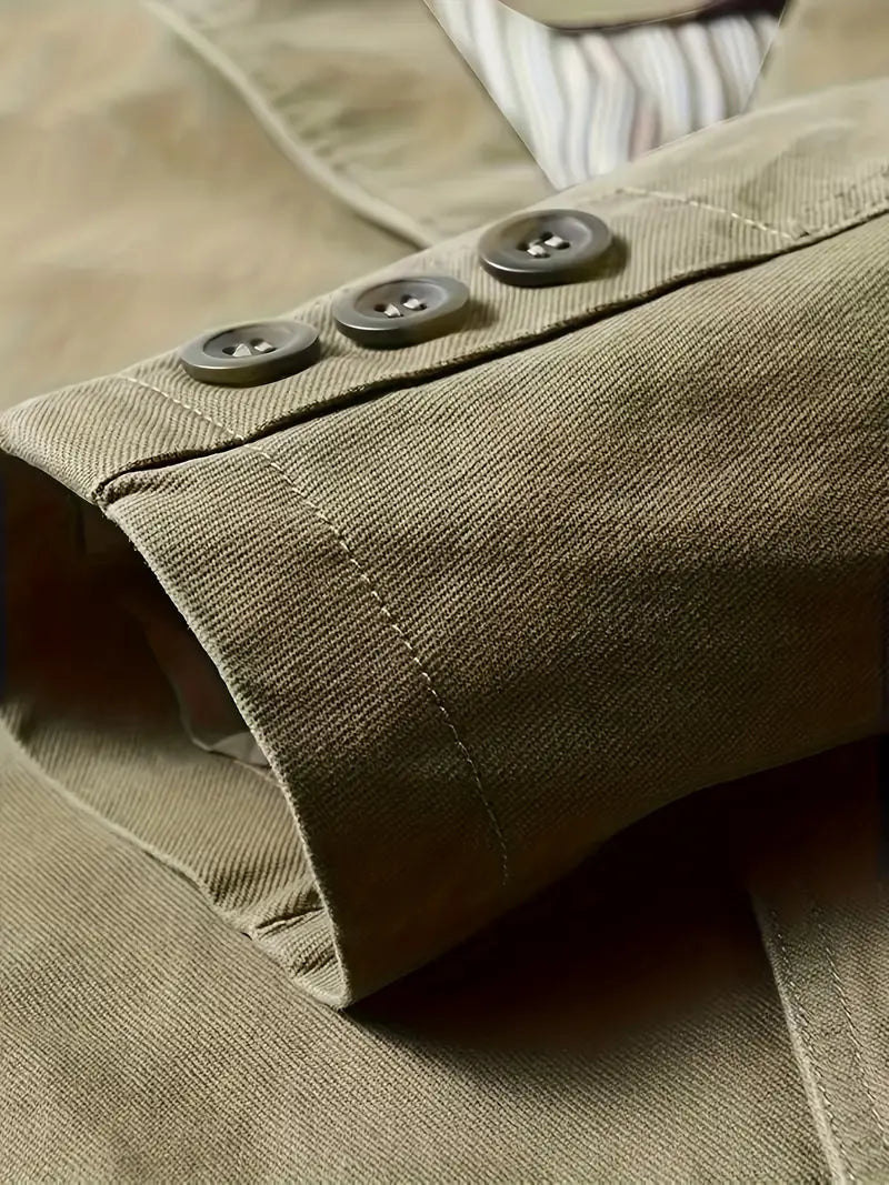 Lässige Herrenjacke für Herren mit langen Ärmeln