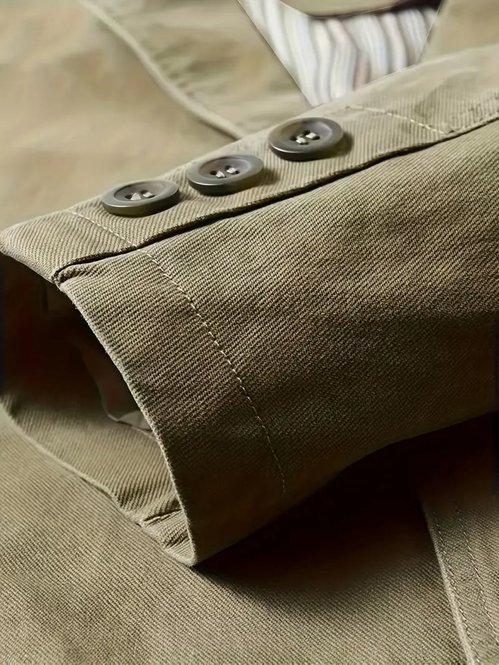 Lässige Herrenjacke für Herren mit langen Ärmeln