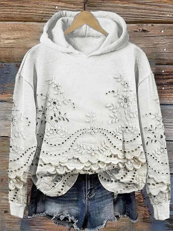 Regine | Gemütlicher Hoodie für Damen mit floralem Print