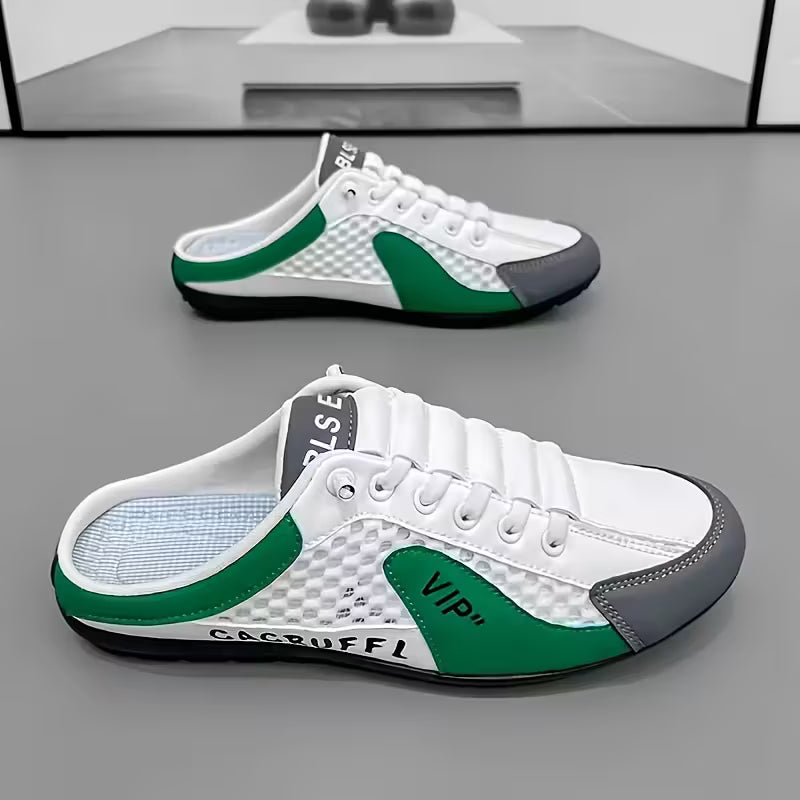 Herren Rückenfreie Farbblock Slip-On Sneaker