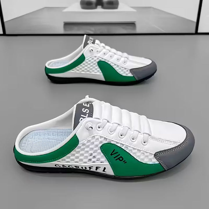 Herren Rückenfreie Farbblock Slip-On Sneaker