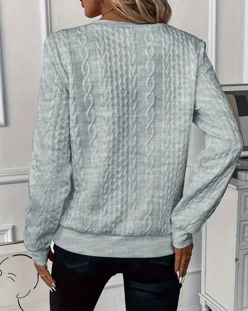 Grace | Stilvoller Pullover für Damen mit Rundhalsausschnitt und langen Ärmeln