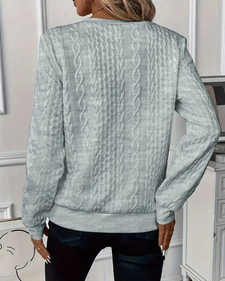 Grace | Stilvoller Pullover für Damen mit Rundhalsausschnitt und langen Ärmeln