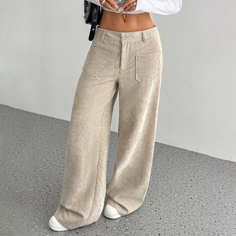 Damen Freizeit-Hochbundhose | Lockere Passform für ultimativen Komfort und Stil