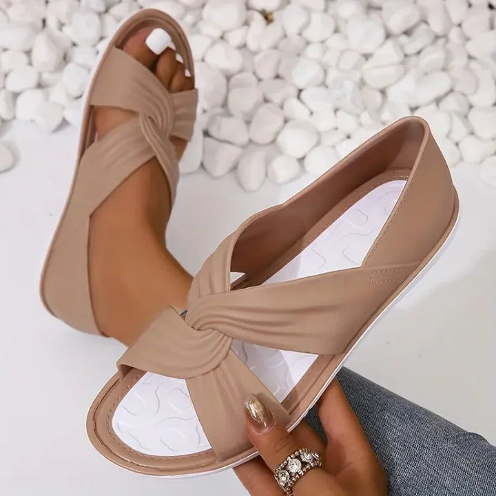 Luna | Bequeme Orthopädische Zehensandalen für Damen mit niedrigem Absatz