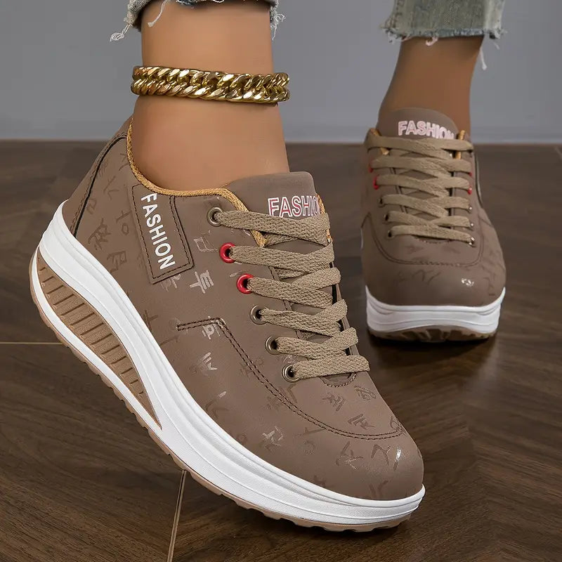 Atmungsaktive Plattform-Sneaker für Damenmode für Damen