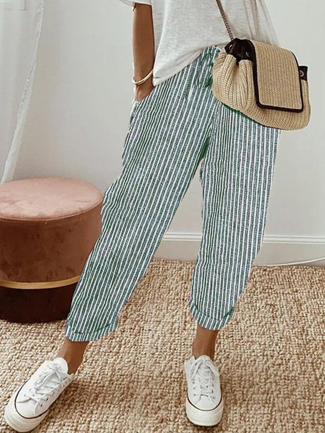Lotte Luxe Komforthose für Damen mit geradem Bein und hohem Bund