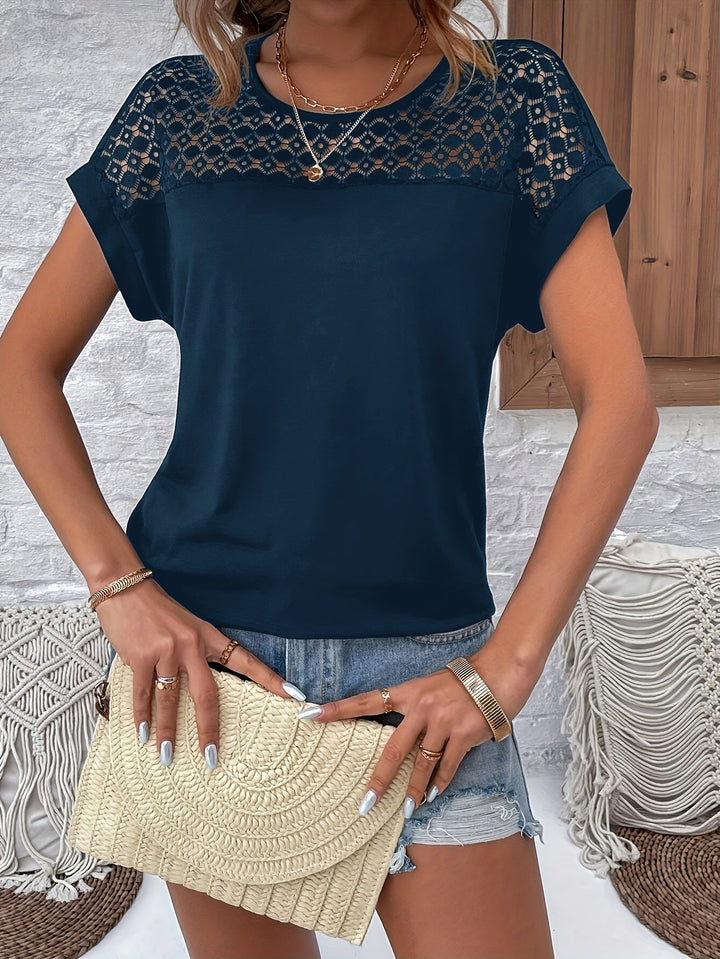 Olivia | Stilvolles Batwing T-Shirt für Damen mit Rundhalsausschnitt