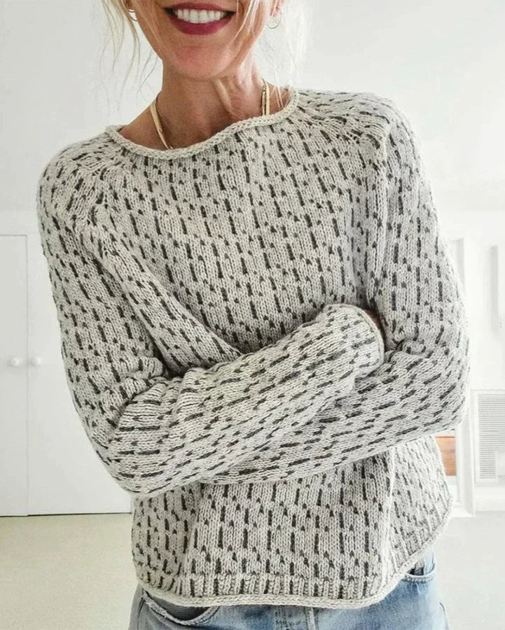 Veronika | Der Schicke Pullover für Damen mit Rundhalsausschnitt und langen Ärmeln