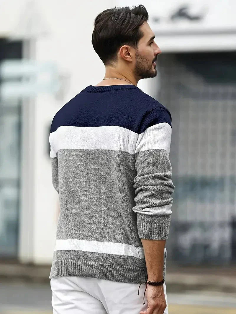 Brit und Boho | Der Orion Strickpullover mit geometrischem Muster