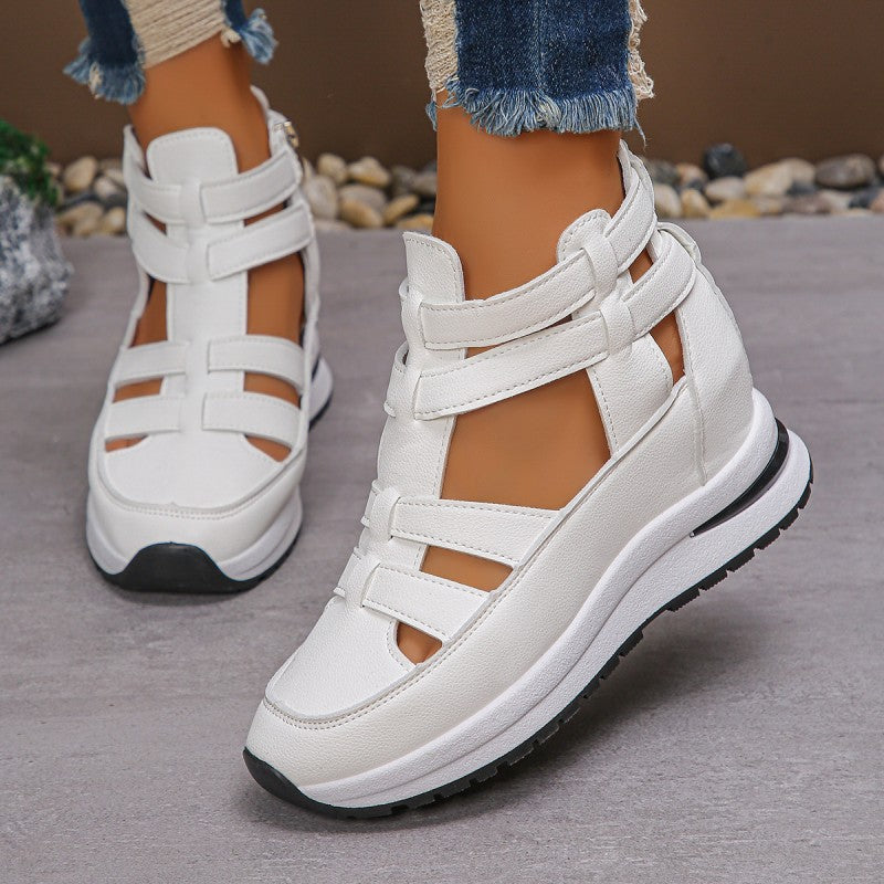 Leichte Keil-Sandalen für Damen mit seitlichem Reißverschluss für ultimativen Komfort